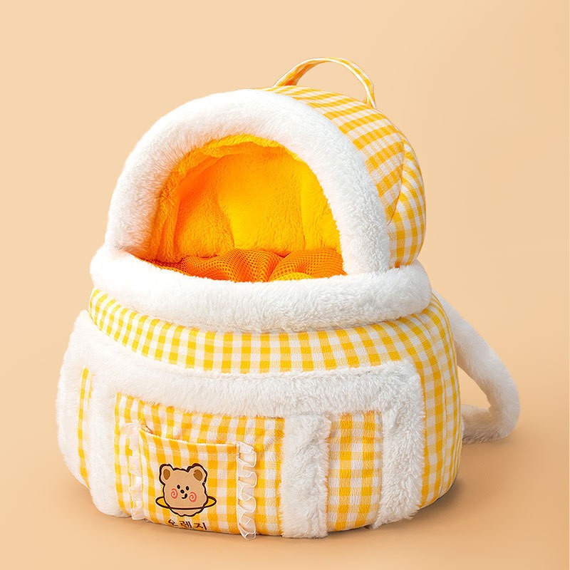 Animal Shape Portable Pet Backpack Diaper Carry Bag