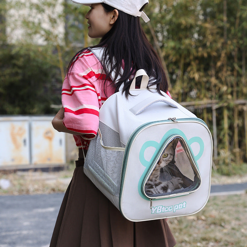 Portable Large Capacity Breathable Pet Backpack Carrier Bag