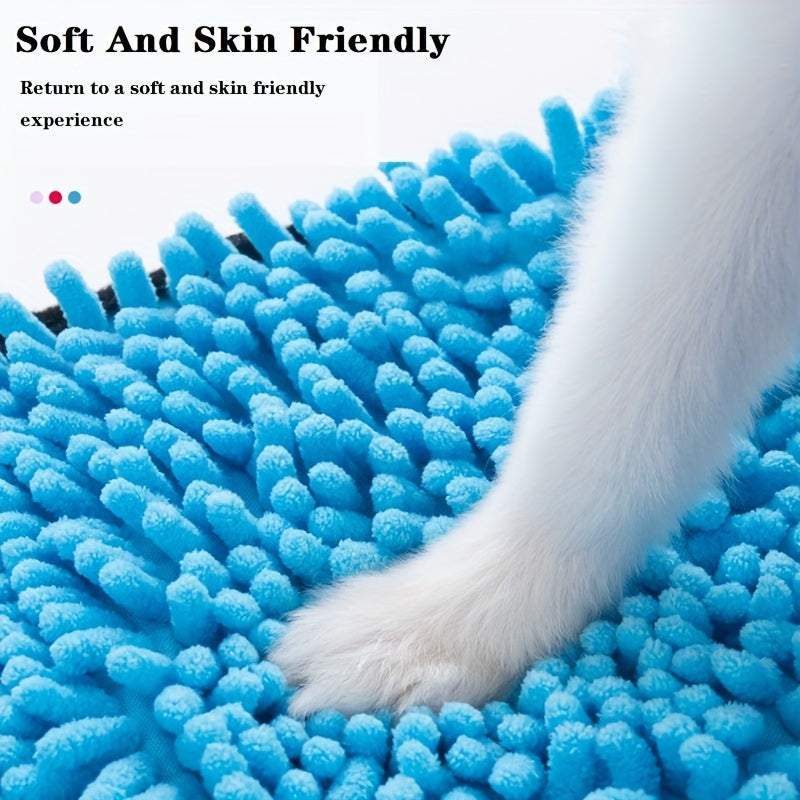 Pet Absorbent Microfiber Quick Drying Towel With Hand Pockets