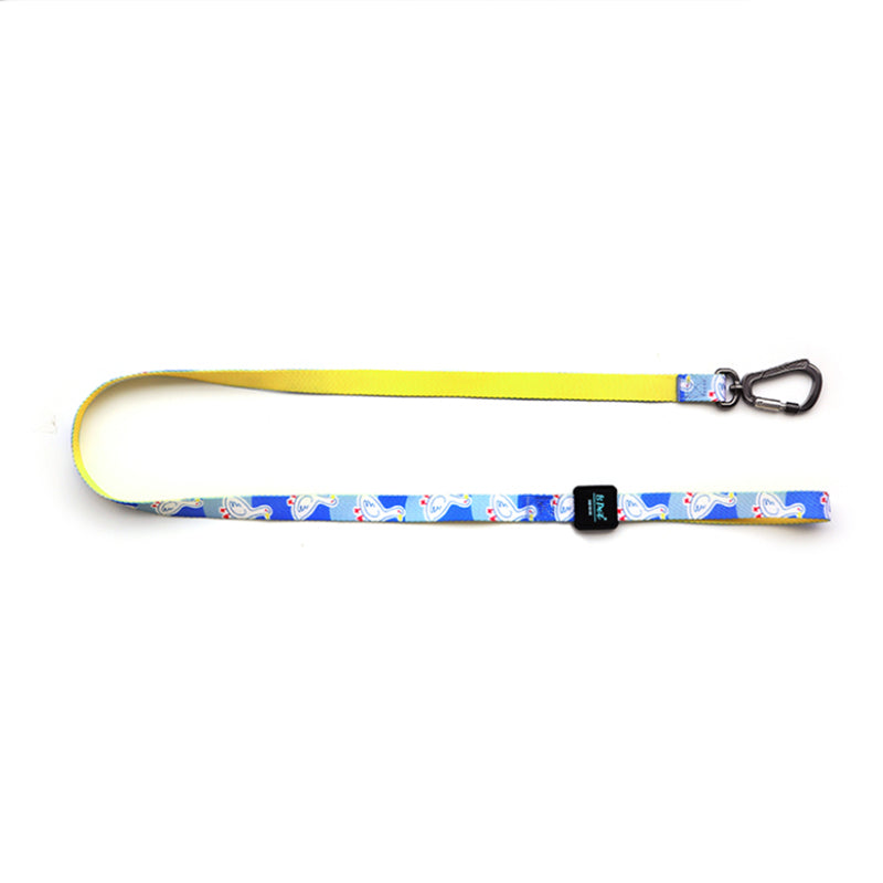Pet Printed Ribbon Adjustable Traction Rope Leash