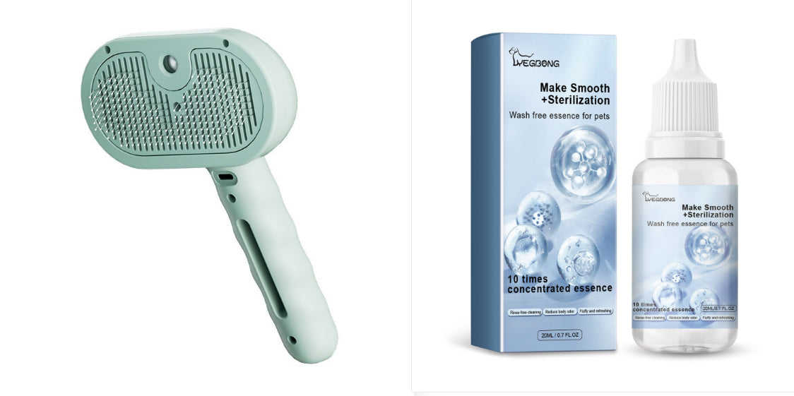 Pet Spray Grooming Comb Hair Remover Cleaning Brush