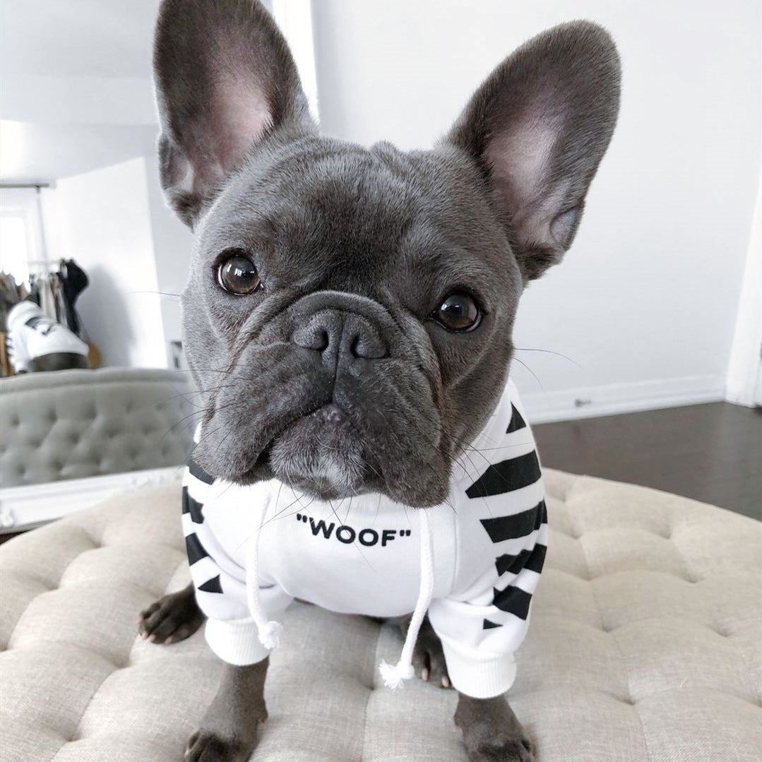 Three Stripe Pet Fashion Sweater Autumn Winter Apparel