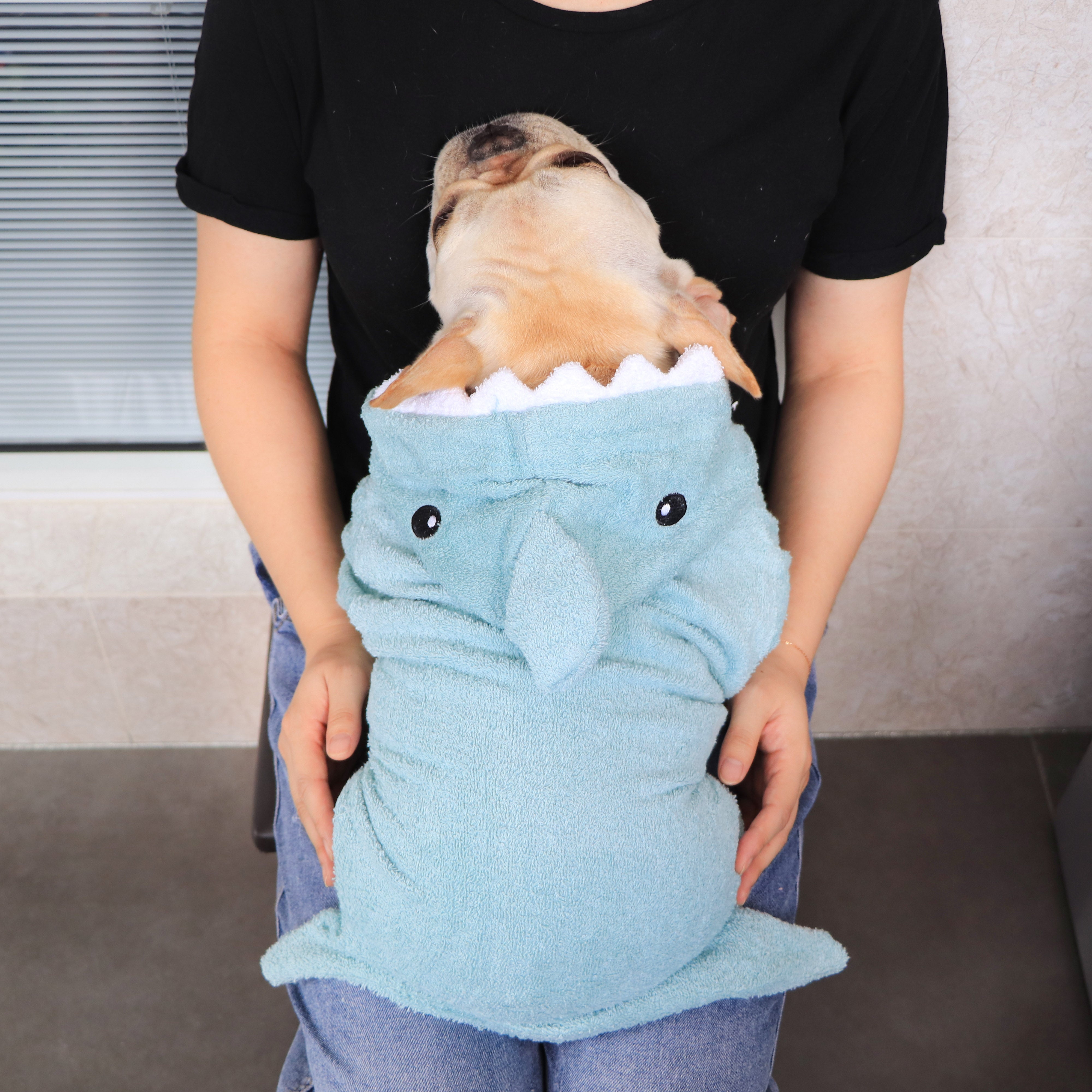 Pet Bathrobe Quick Drying Absorbent Bath Towel Grooming Wear