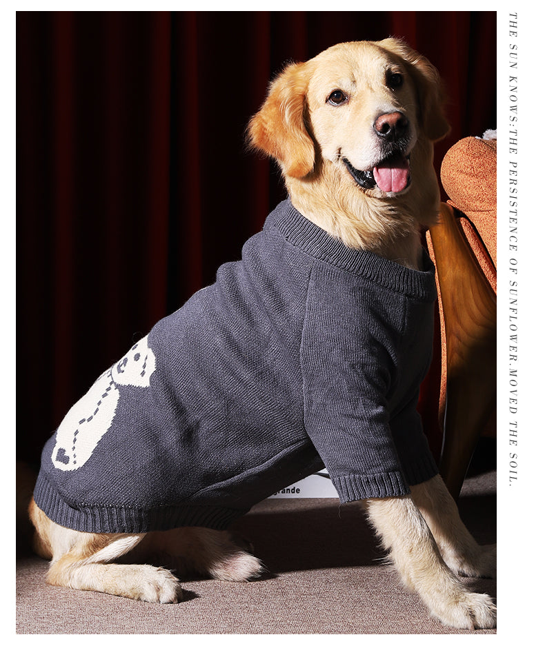Warm Thick Winter Pet Sweater Large Breed Apparel