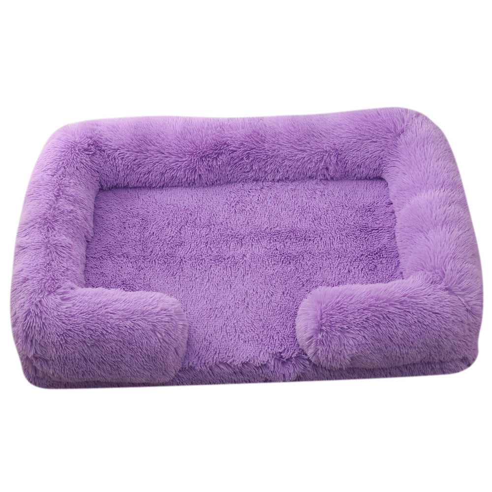 Pet Plush Round Winter Warm Bed