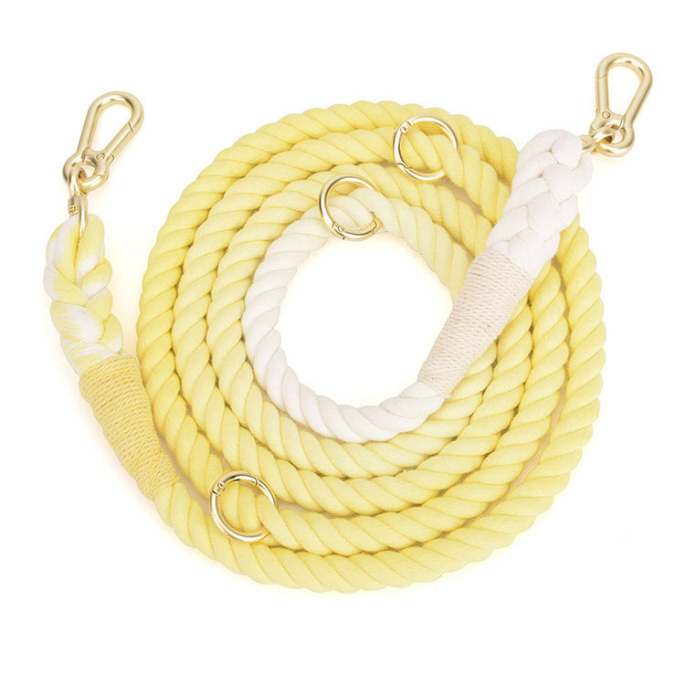 Gradient Rainbow Pet Traction Leash Walking Lead