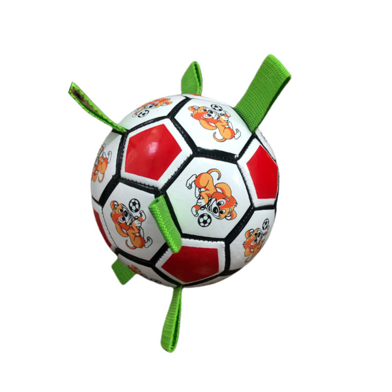 Pet Bite Resistant Football Chew Toy Molar Grinding Ball