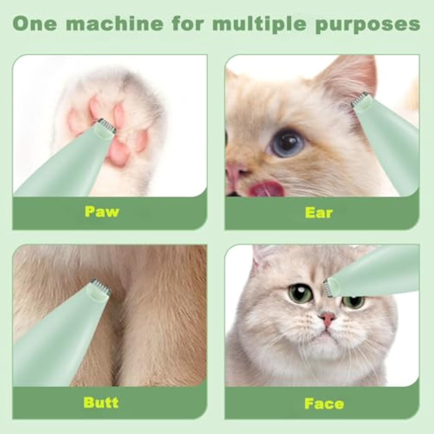 Rechargeable Pet Paw Grooming Trimmer Precision Tool