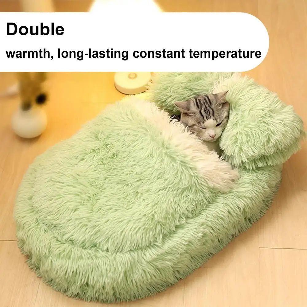 Pet Fluffy Anti Slip Winter Warm Sleeping Nest