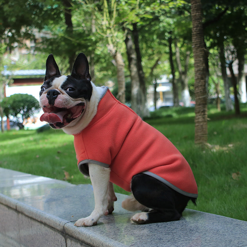 Pet Thick Polar Fleece Solid Color Warm Sweater