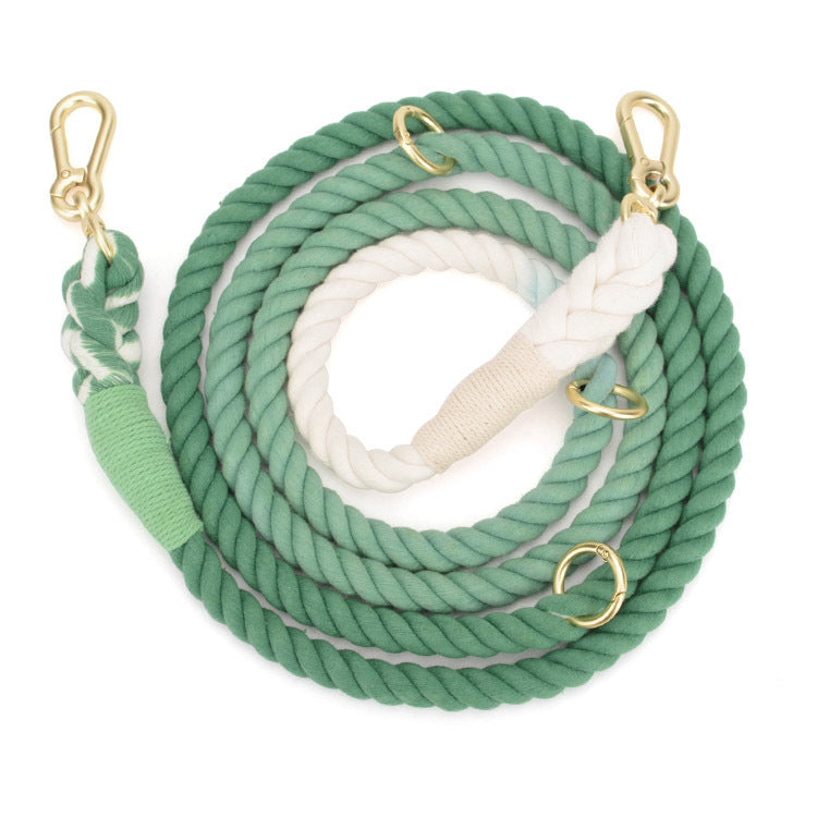 Gradient Rainbow Pet Traction Leash Walking Lead