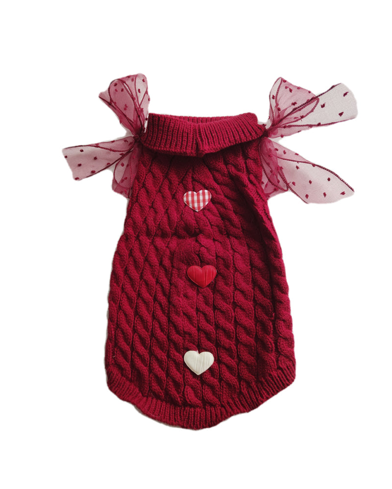 Festive Warm New Year Pet Sweater Clothing Apparel