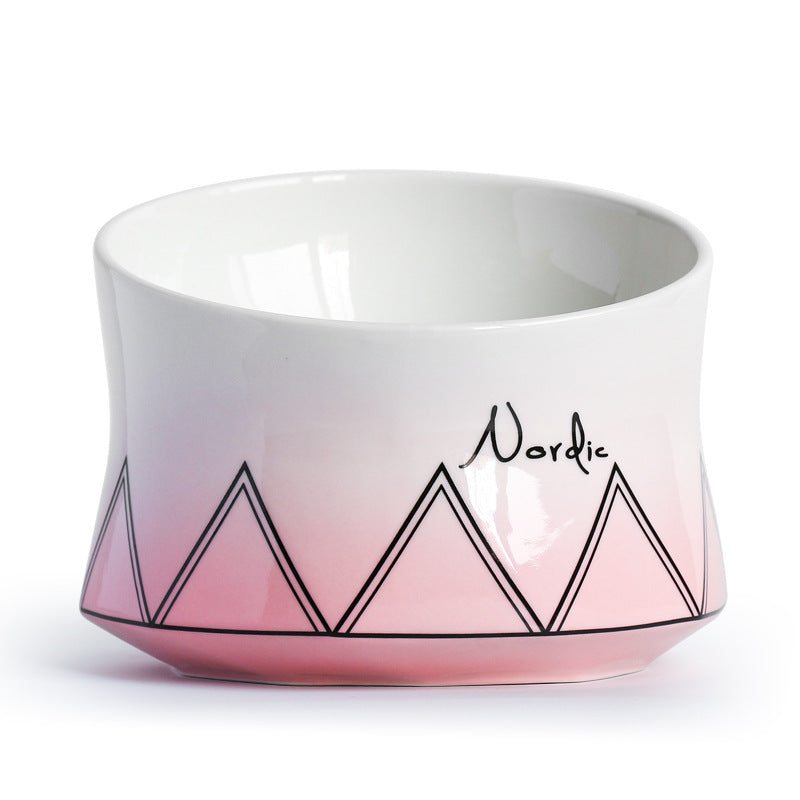 Pet Ceramic Feeding Bowl Durable Pet Dish