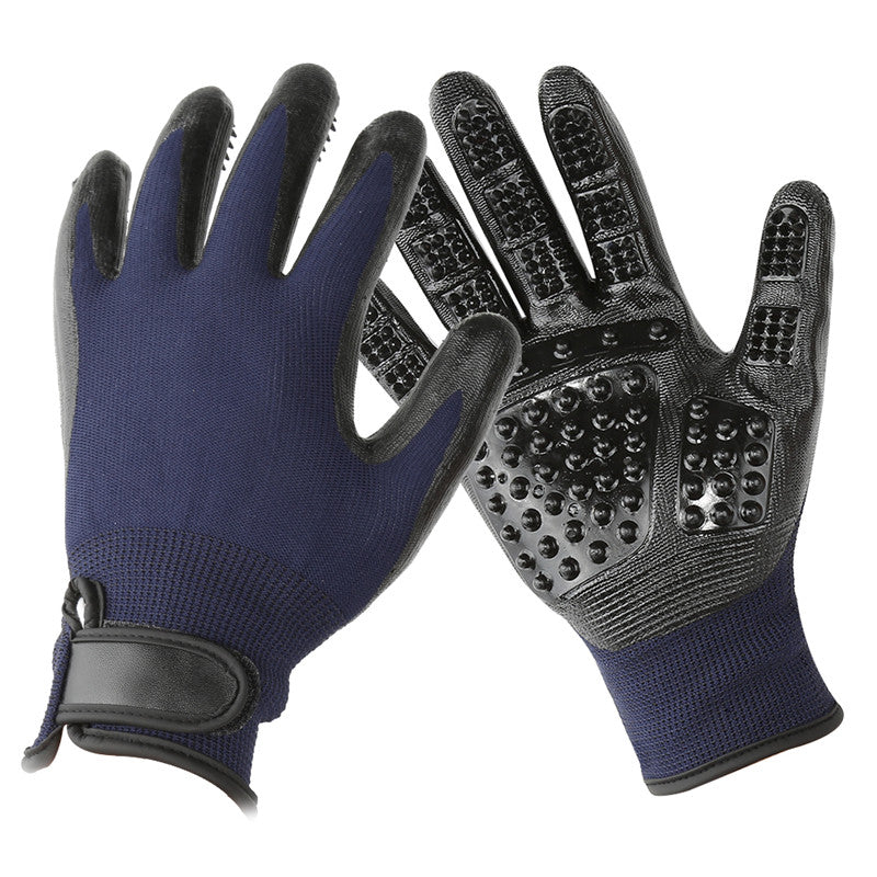 Pet Grooming Glove Soft Rubber Hair Remover Massage Brush