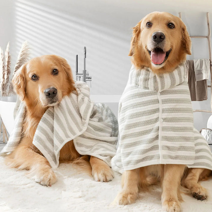 Pet Ultra Absorbent Quick Dry Bath Towel Bathrobe