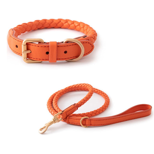 High End Sturdy Pet Collar Durable Luxury Leather