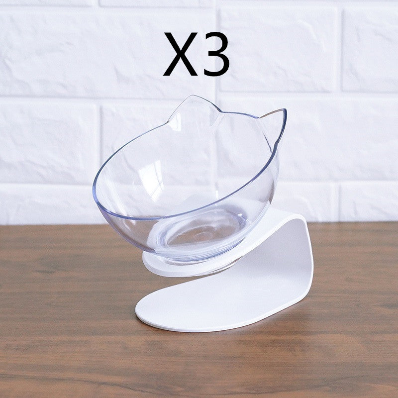Pet Non Slip Double Bowl Raised Stand Feeding Dish