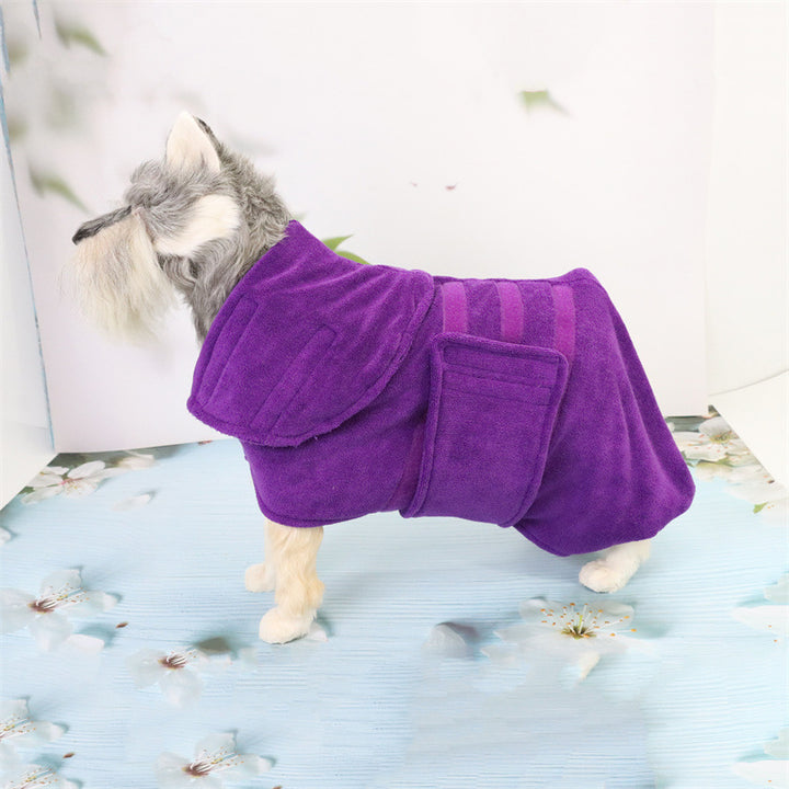 Microfiber Waist Wrap Pet Bath Drying Towel Apparel