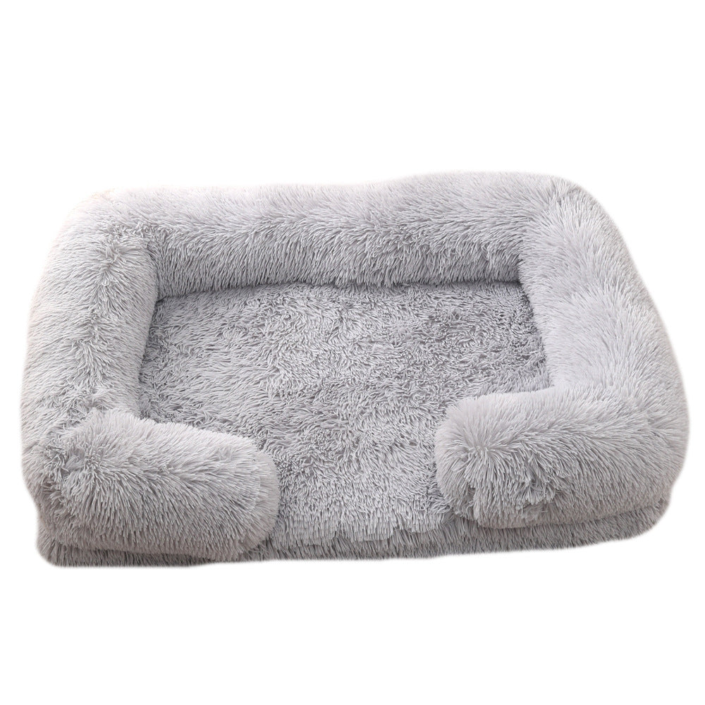 Pet Plush Round Winter Warm Bed