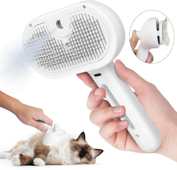 Pet Spray Grooming Comb Hair Remover Cleaning Brush