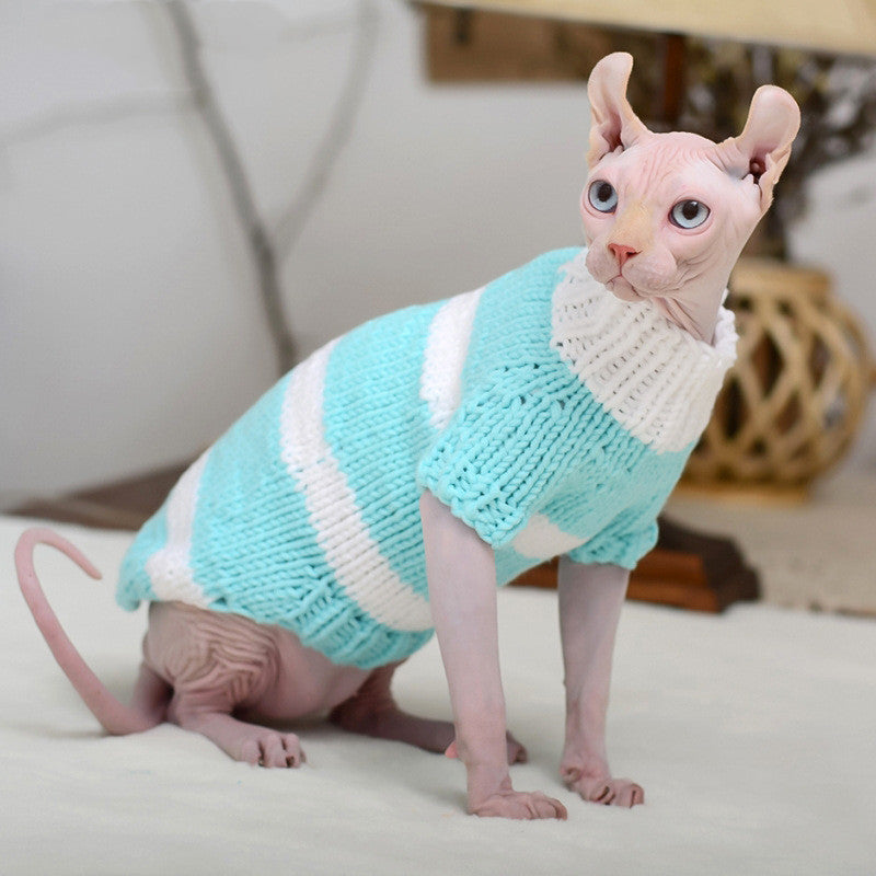 Warm Sweater For Hairless Pet Apparel
