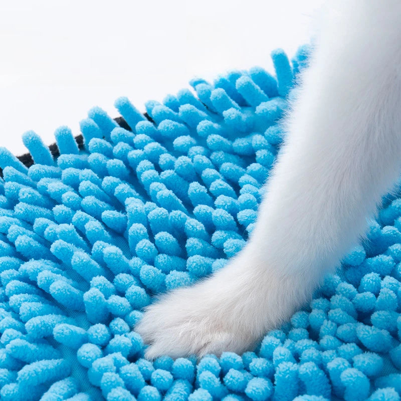 Pet Absorbent Microfiber Quick Drying Towel With Hand Pockets