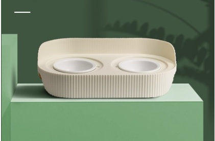 Pet Ceramic Elevated Cervical Spine Protection Feeding Bowl
