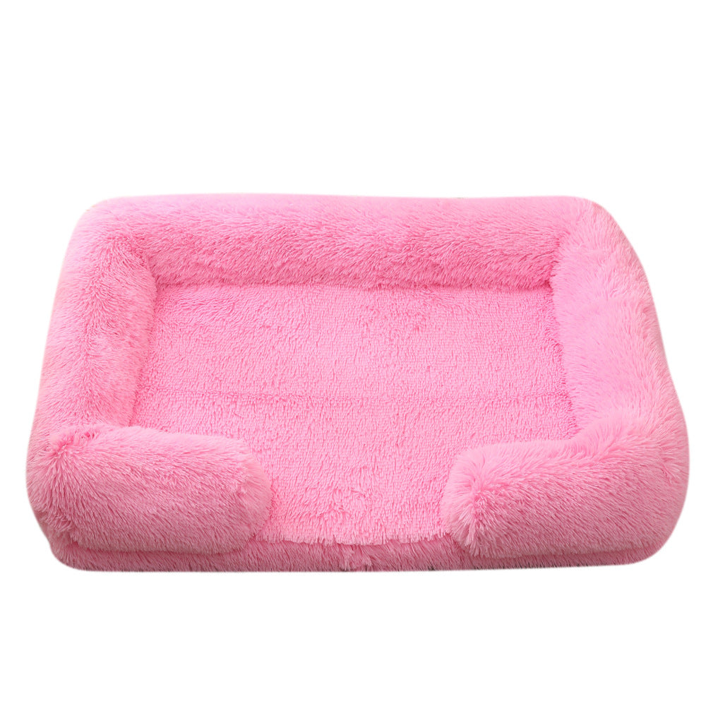 Pet Plush Round Winter Warm Bed