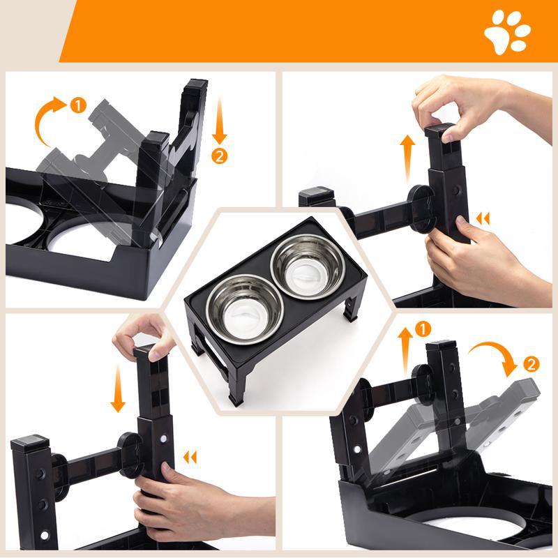 Elevated Pet Feeding Bowl Neck Protection Anti Spill Stand