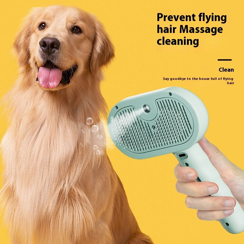 Pet Spray Grooming Comb Hair Remover Cleaning Brush