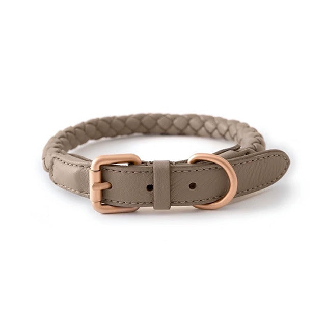 High End Sturdy Pet Collar Durable Luxury Leather