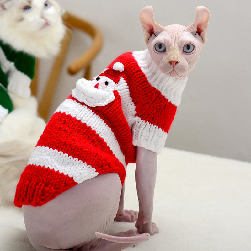 Warm Sweater For Hairless Pet Apparel