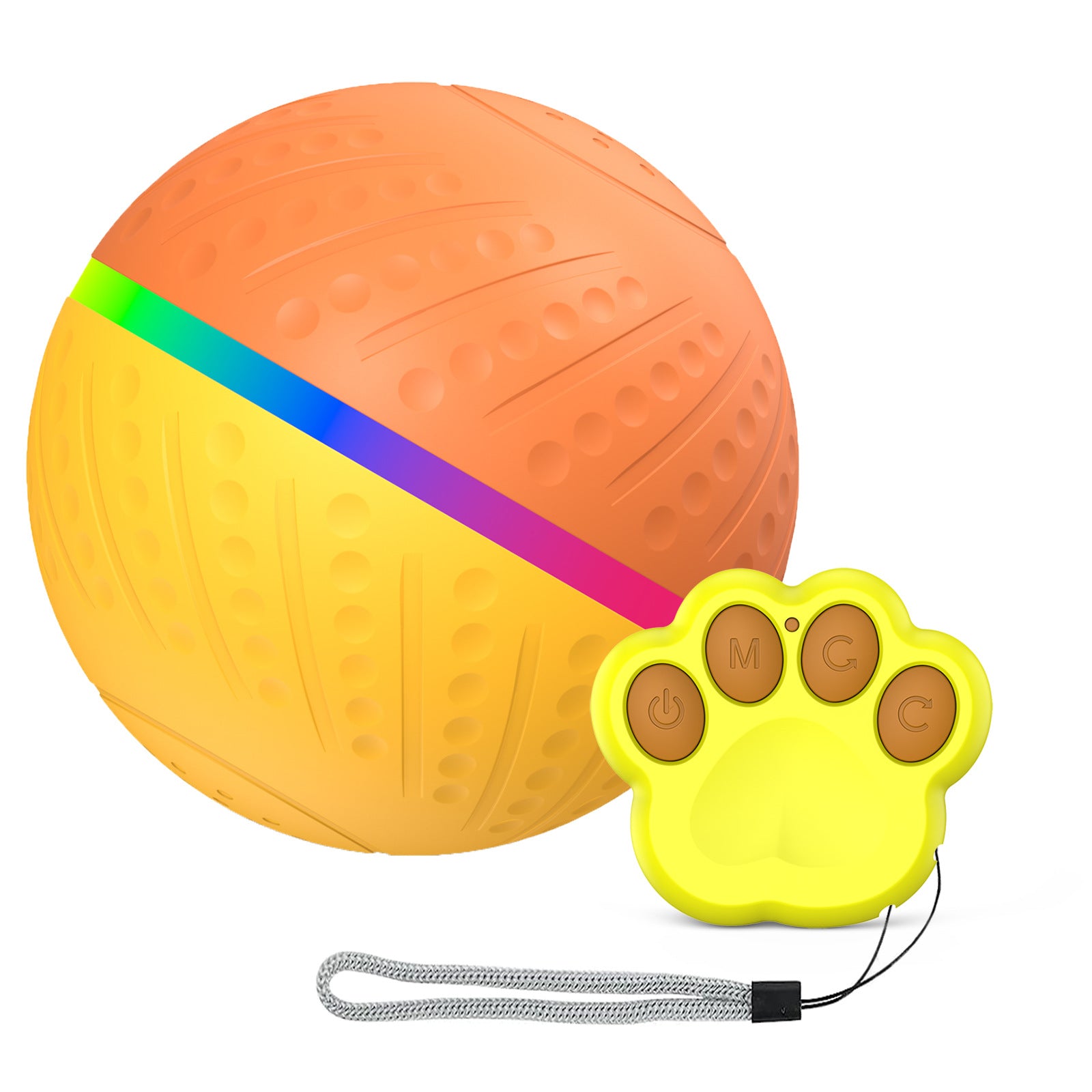 Pet Bite-Resistant Remote Control Interactive Intelligent Toy Ball