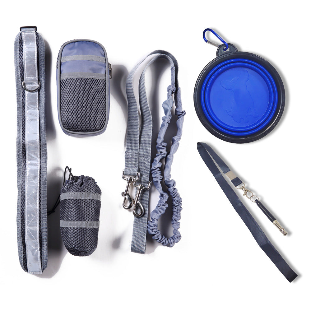 Pet Running Training Adjustable Traction Belt Bag
