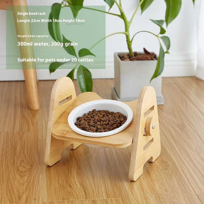 Pet Oblique Mouth Cervical Spine Protection Drinking Bowl
