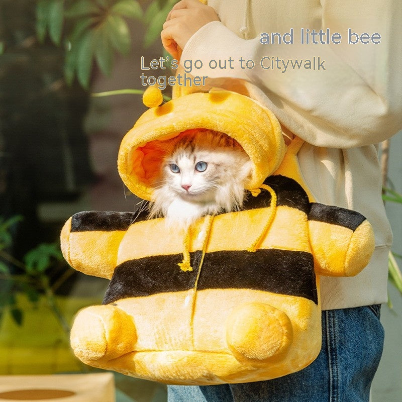 Animal Shape Portable Pet Backpack Diaper Carry Bag