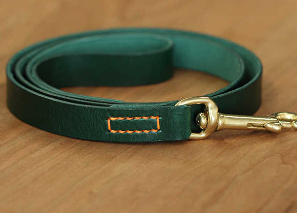 Pet Leather Colorful Adjustable Traction Strap Leash