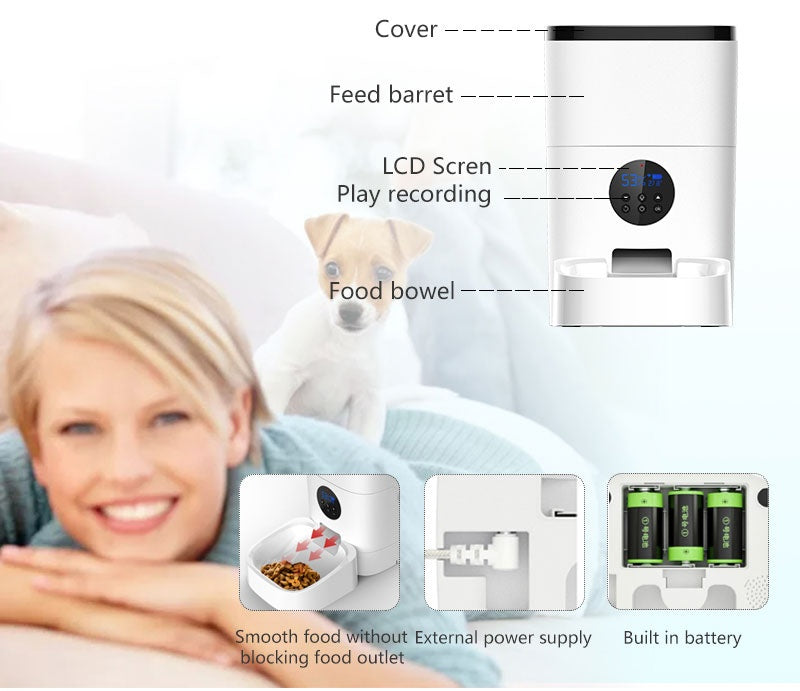Pet Automatic WiFi Smart Feeding Machine Dispenser