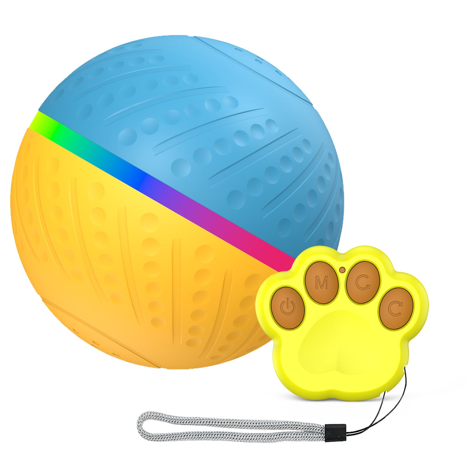 Pet Bite-Resistant Remote Control Interactive Intelligent Toy Ball