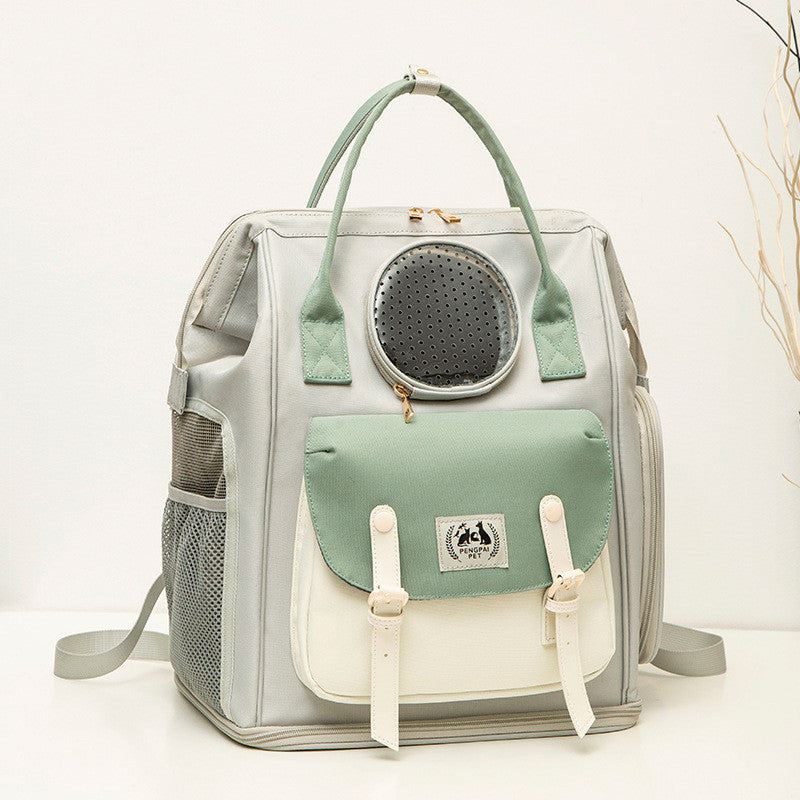 Large Capacity Breathable Pet Backpack Portable Carrier