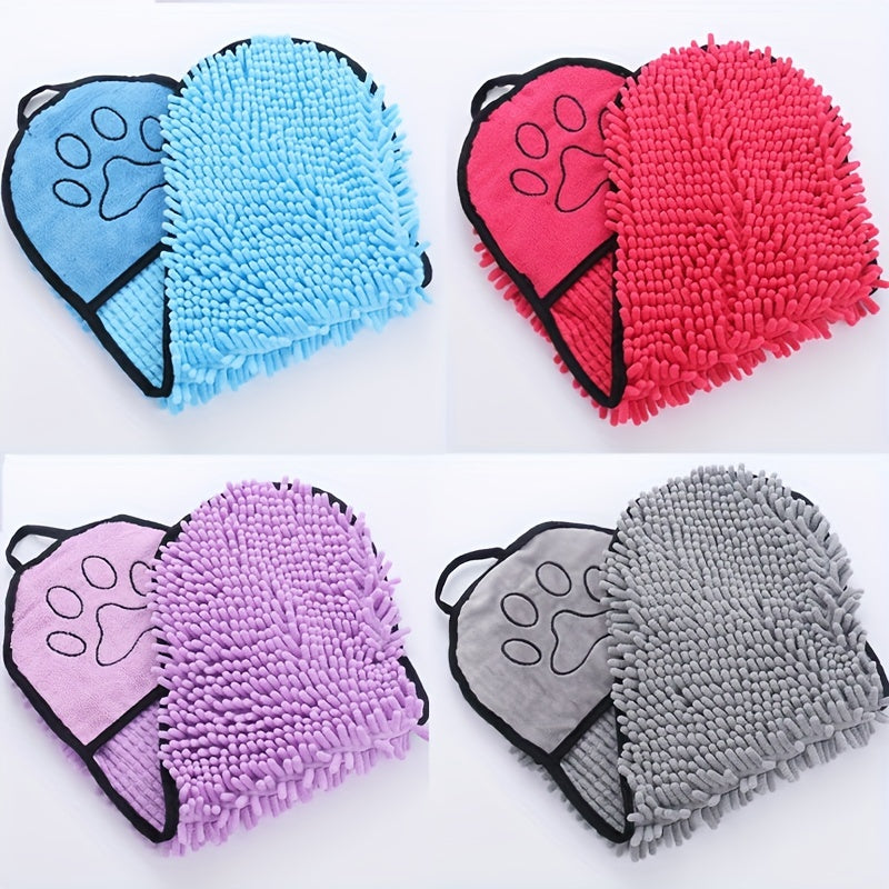 Pet Absorbent Microfiber Quick Drying Towel With Hand Pockets