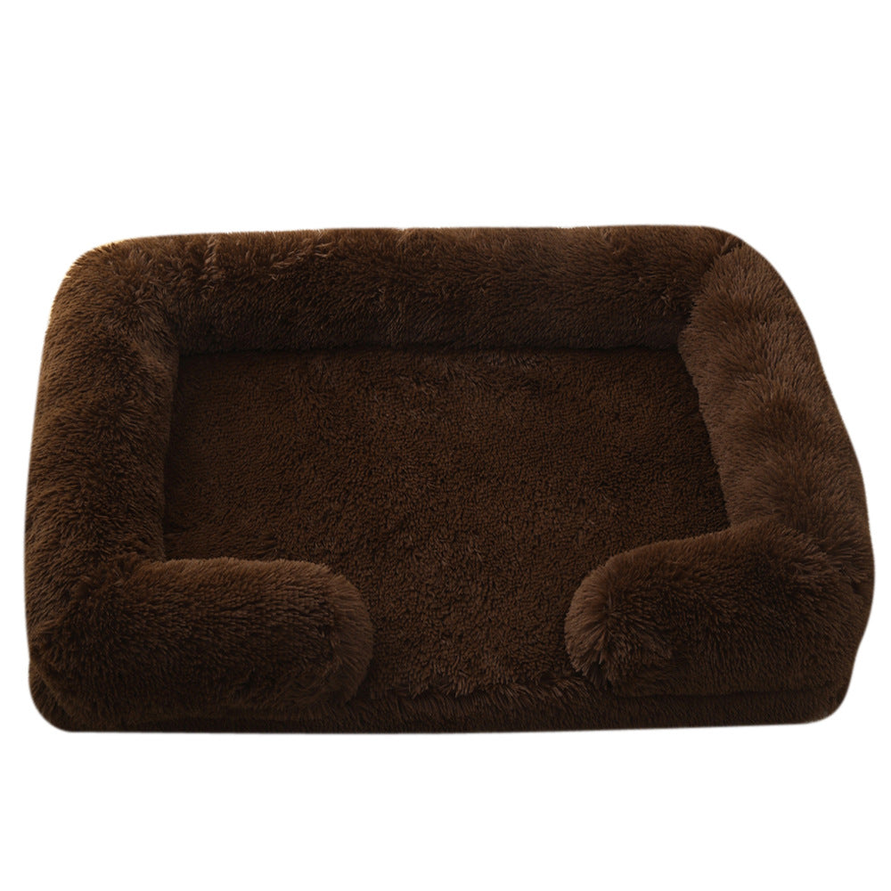 Pet Plush Round Winter Warm Bed