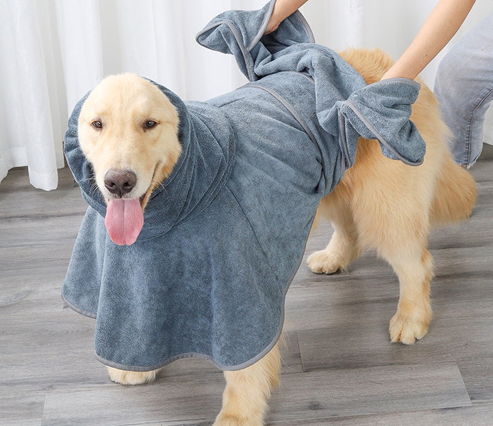 Pet Cotton Highly Absorbent Bathrobe Towel Wrap