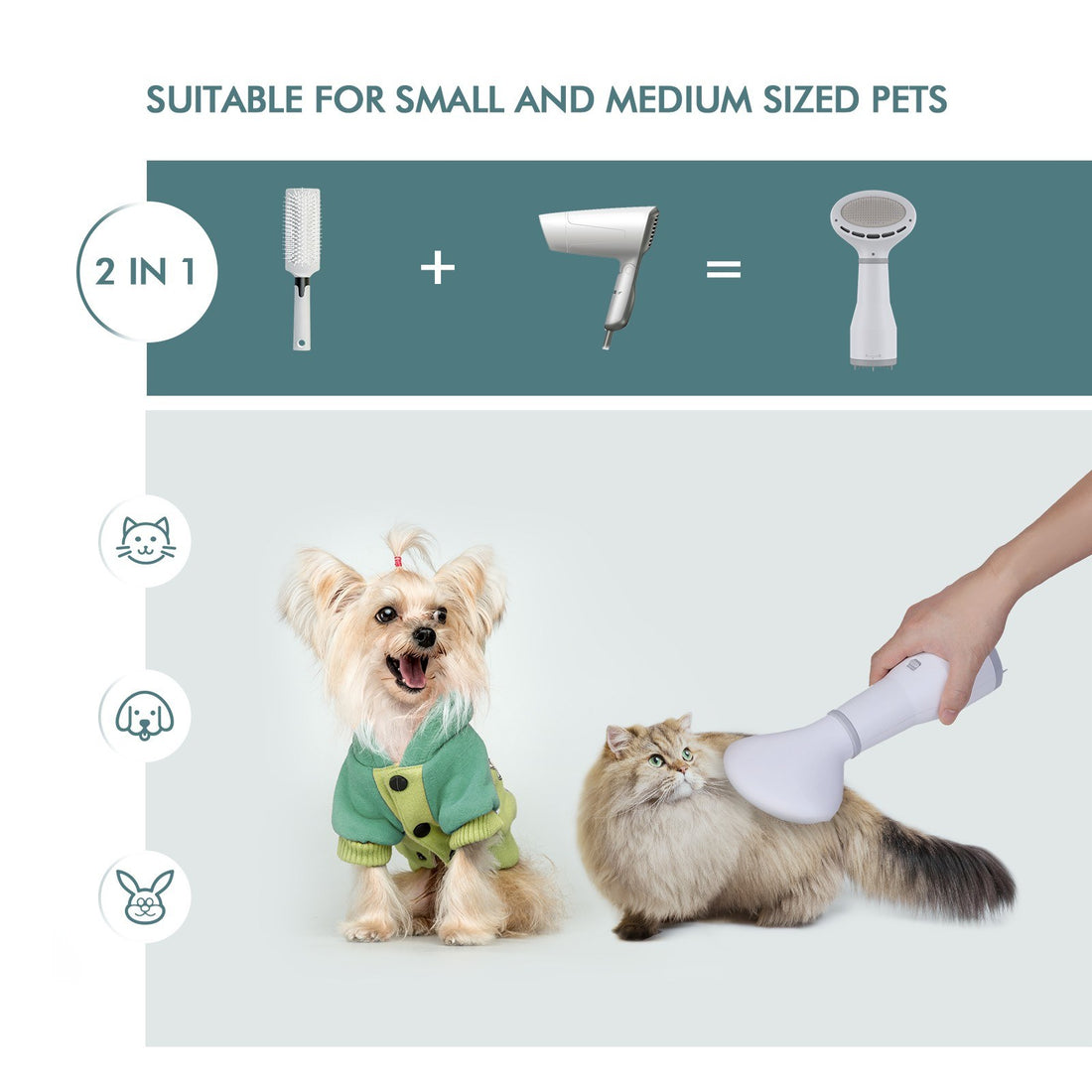 Pet Grooming Dryer Slicker Brush Hair Care Tool