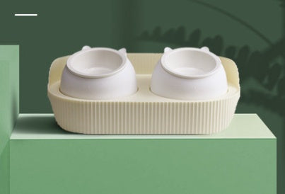 Pet Ceramic Elevated Cervical Spine Protection Feeding Bowl