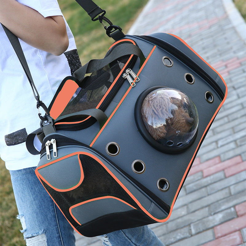 Pet Portable Diaper Style Backpack Carrier Bag