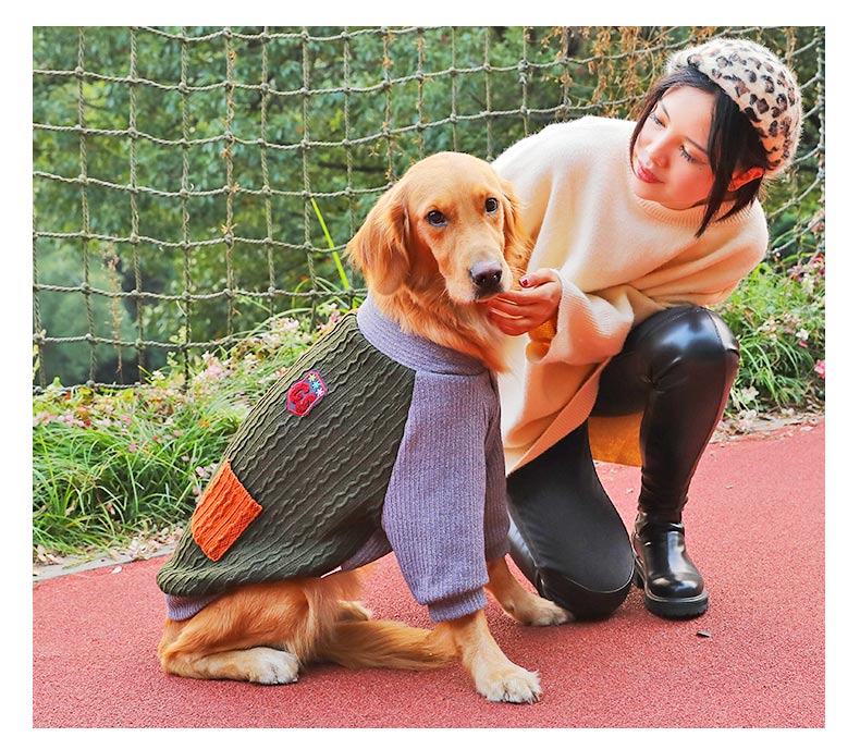 Thick Winter Pet Sweater For Large Breed Apparel