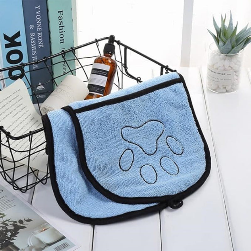 Quick Drying Pet Bath Towel Absorbent Grooming Cloth