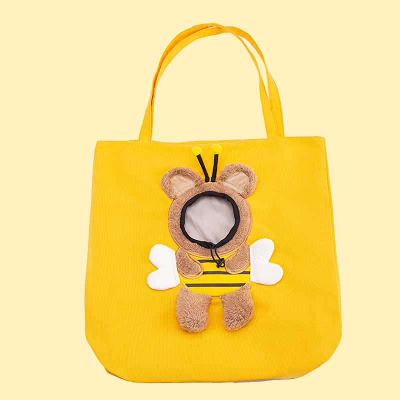 Animal Shape Portable Pet Backpack Diaper Carry Bag