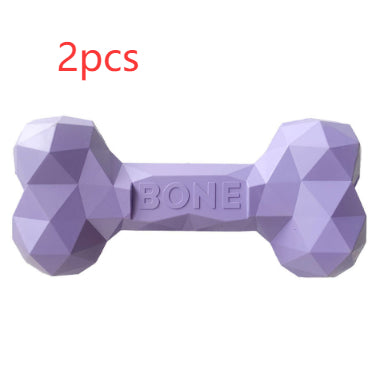 Pet Bite Resistant Rubber Dental Grinding Bone Toy